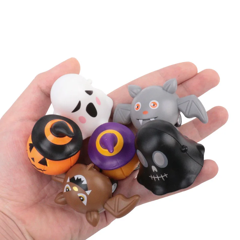 6Pcs Children Halloween Pull Back Mini Cars Friction Powered Vehicles Car Toys Toddlers Party Christmas Gifts Kids Playset Toys