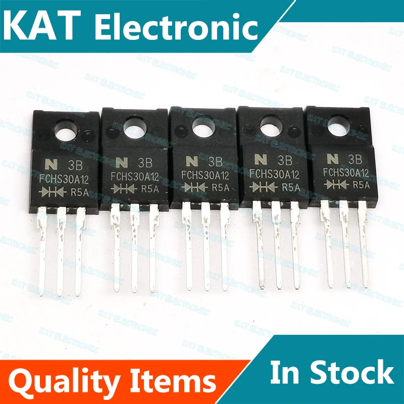 Diodo de barreira Schottky, FCHS30A12, FCHS30A08, FCHS30A045, TO-220F, 5pcs por lote