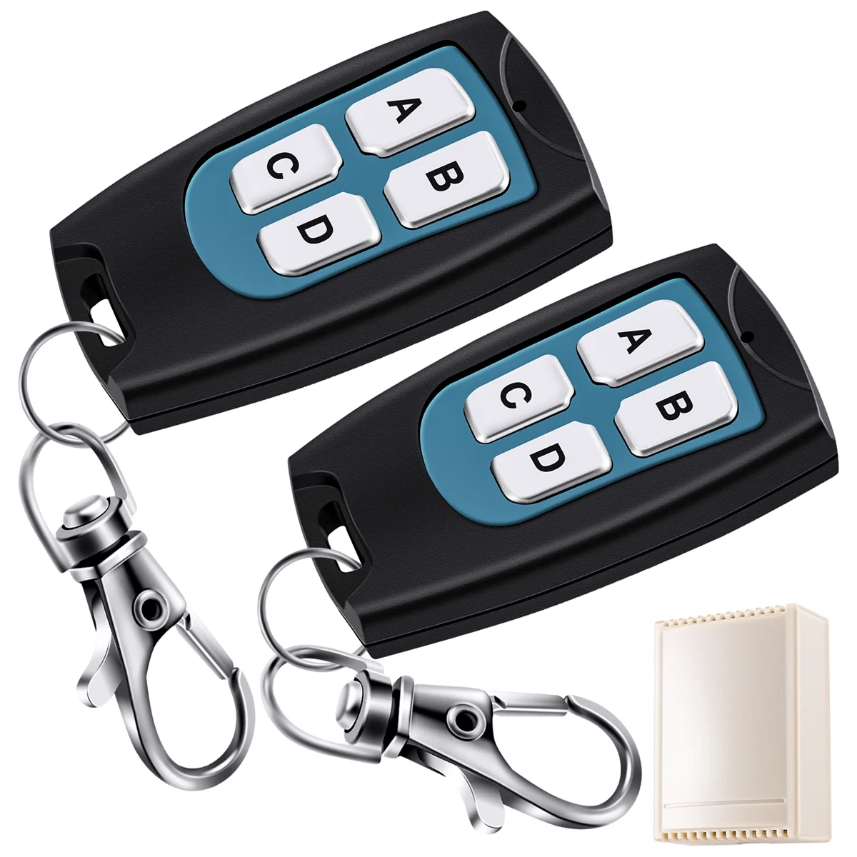 DC 12V 4 Channel 200M Wireless RF Remote Control Switch 2 Transmitter +