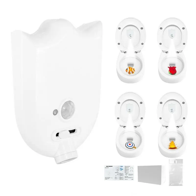 

Motion Sensor Toilet Light LED Toilet Lid Nightlight With 5 Brightness Levels Smart Auto Bathroom Nightlight With 4 Patterns