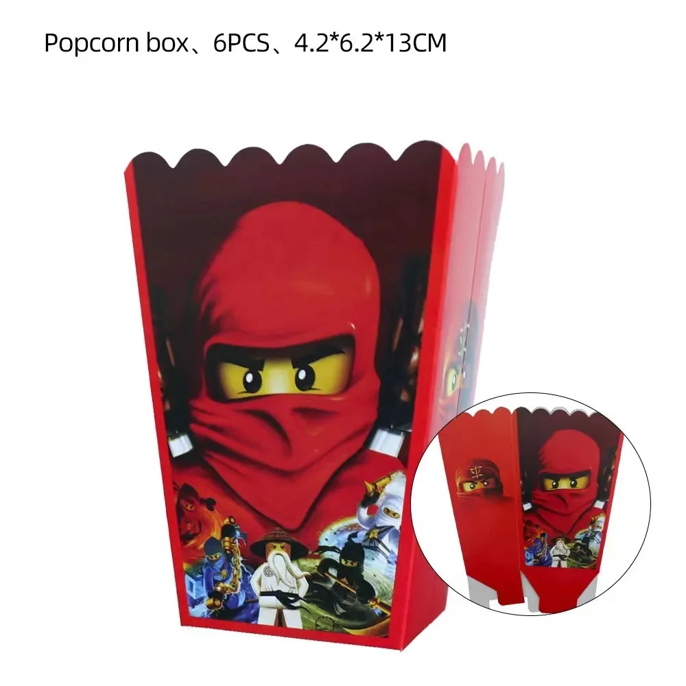 Ninja Go Luftballons Geburtstagsparty Dekoration Einwegbecher Teller Lego Latex Ballon Tischdecke Banner für Kinder Babyparty