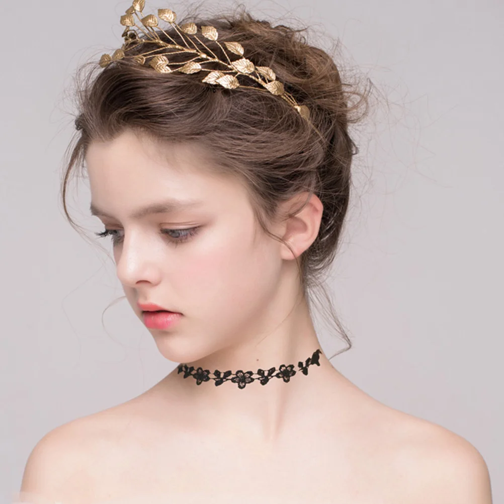 

Women Golden Leaf Alloy Handmade Headwear Unique Durable Fashion Accessory for Special Occasions Woman Headdress