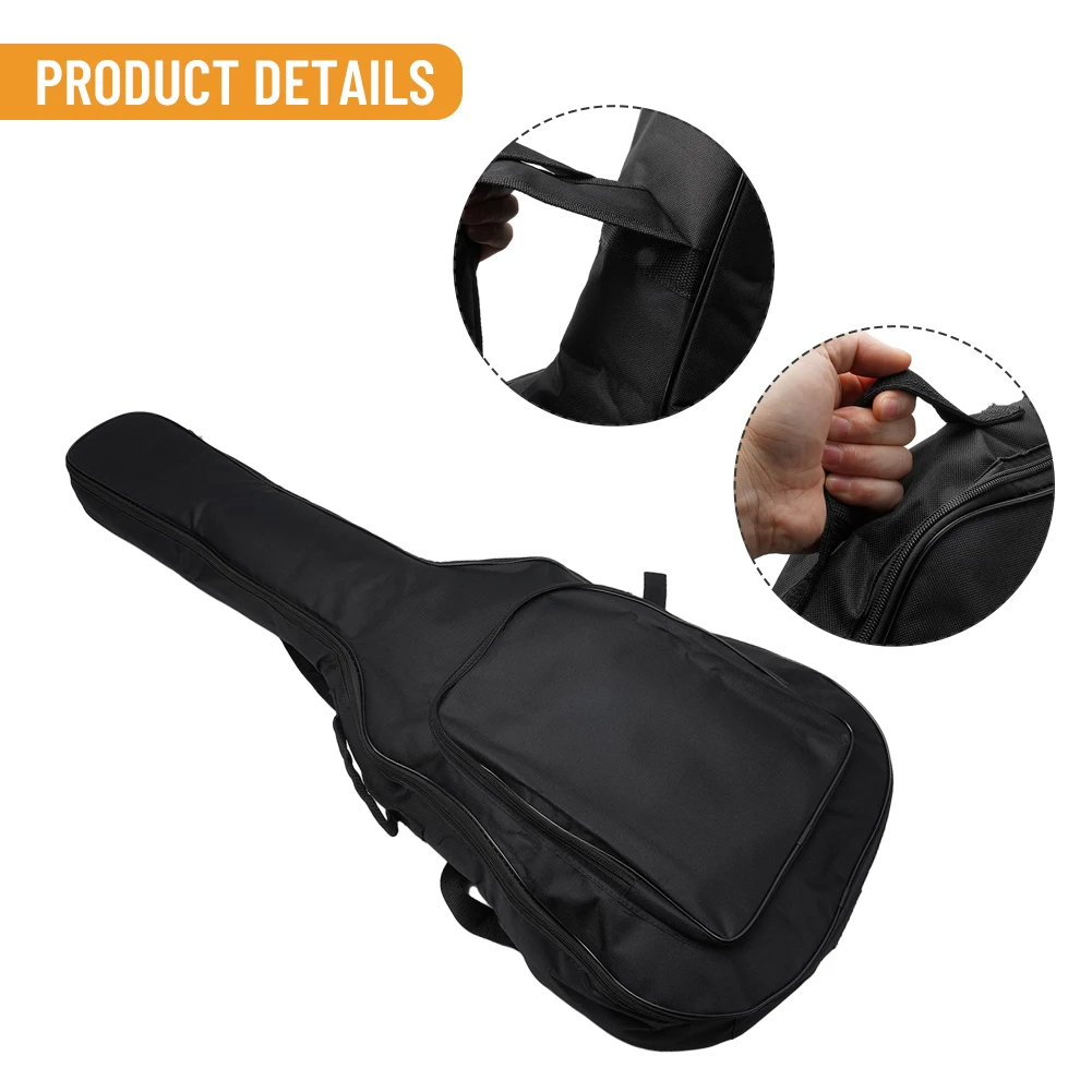 

Водонепроницаемая полноразмерная сумка для переноски акустической гитары для классических гитар 40/41, с толстой подкладкой и тканью Оксфорд