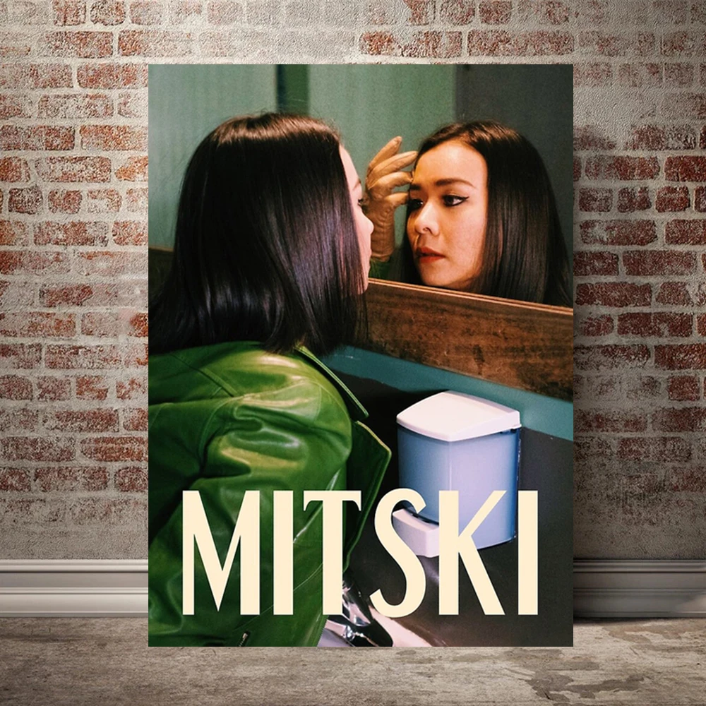 American Pop Singer MITSKI Art Poster Canvas Painting  Wall Art Pictures for Living Room Home Bar Decoration Painting Cuadros