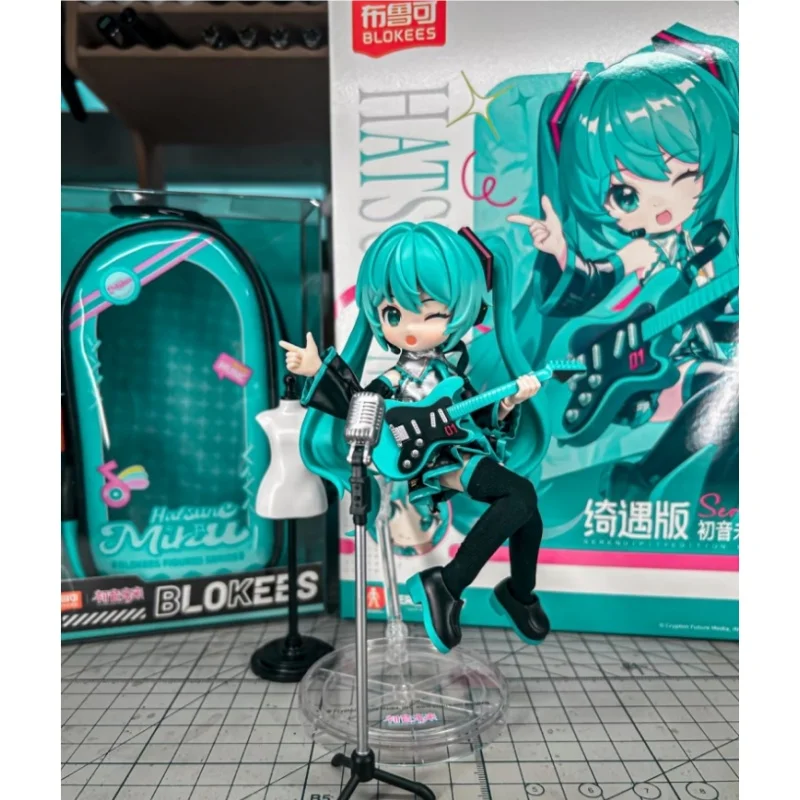 

In Stock Original Blokees Hatsune Miku Assembly Anime Figure Model Formula Clothes Series Pvc Doll Collection Figures Gifts Toys