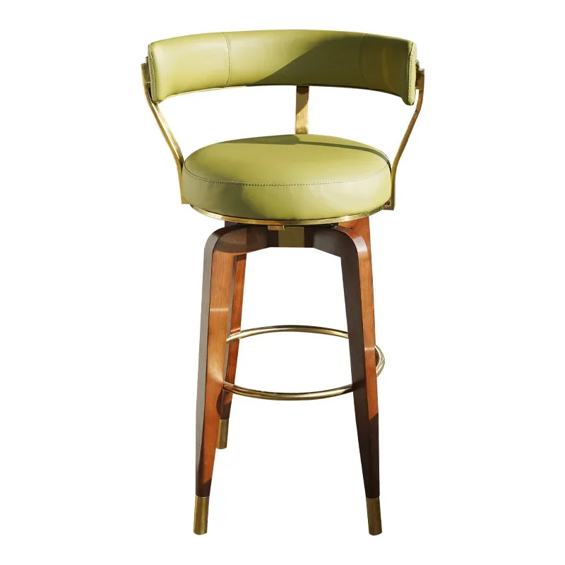 Tabouret de Bar de Luxe en Cuir et Métal, Chaise de Gamer Moderne, Chaise Nordique, Restaurant, Banques, Maison, Vintage, Piste Extérieure, Fauteuil, Meubles