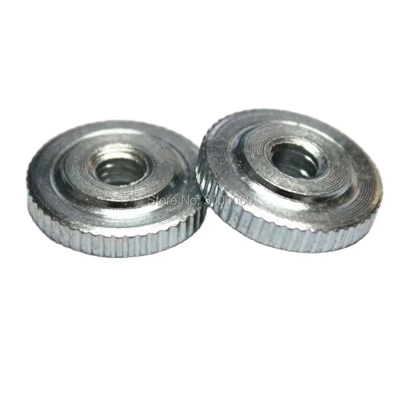 

M10 Zinc Plated Galvanized Steel Knurled Thumb Thin Nuts 30pcs/lot