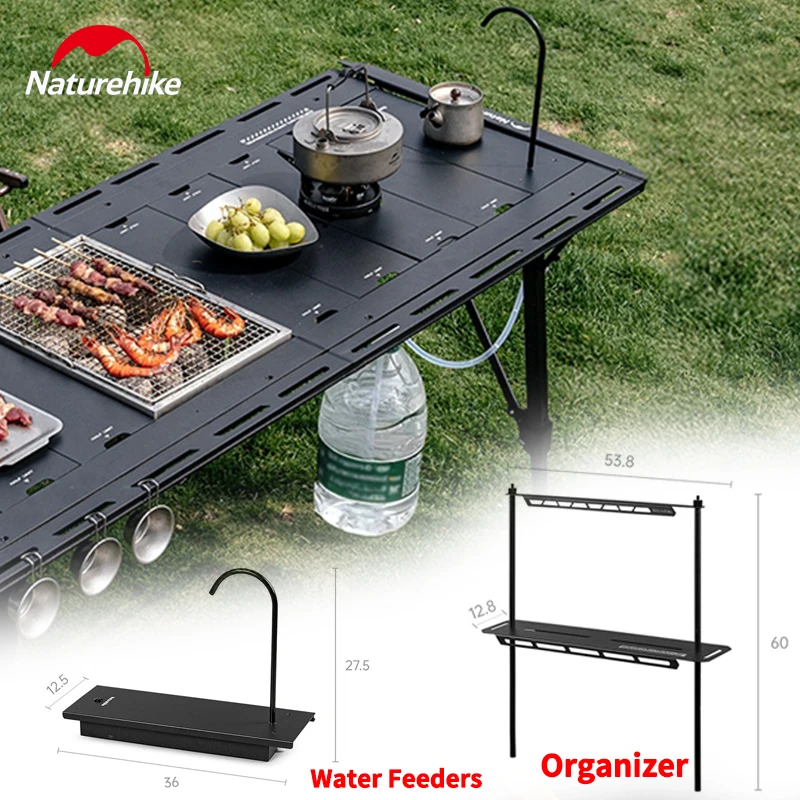 Naturehike IGT02 Folding Portable Table Modular Accessories Water Feeders Organizer Outdoor Camping Picnic BBQ Table Equipment
