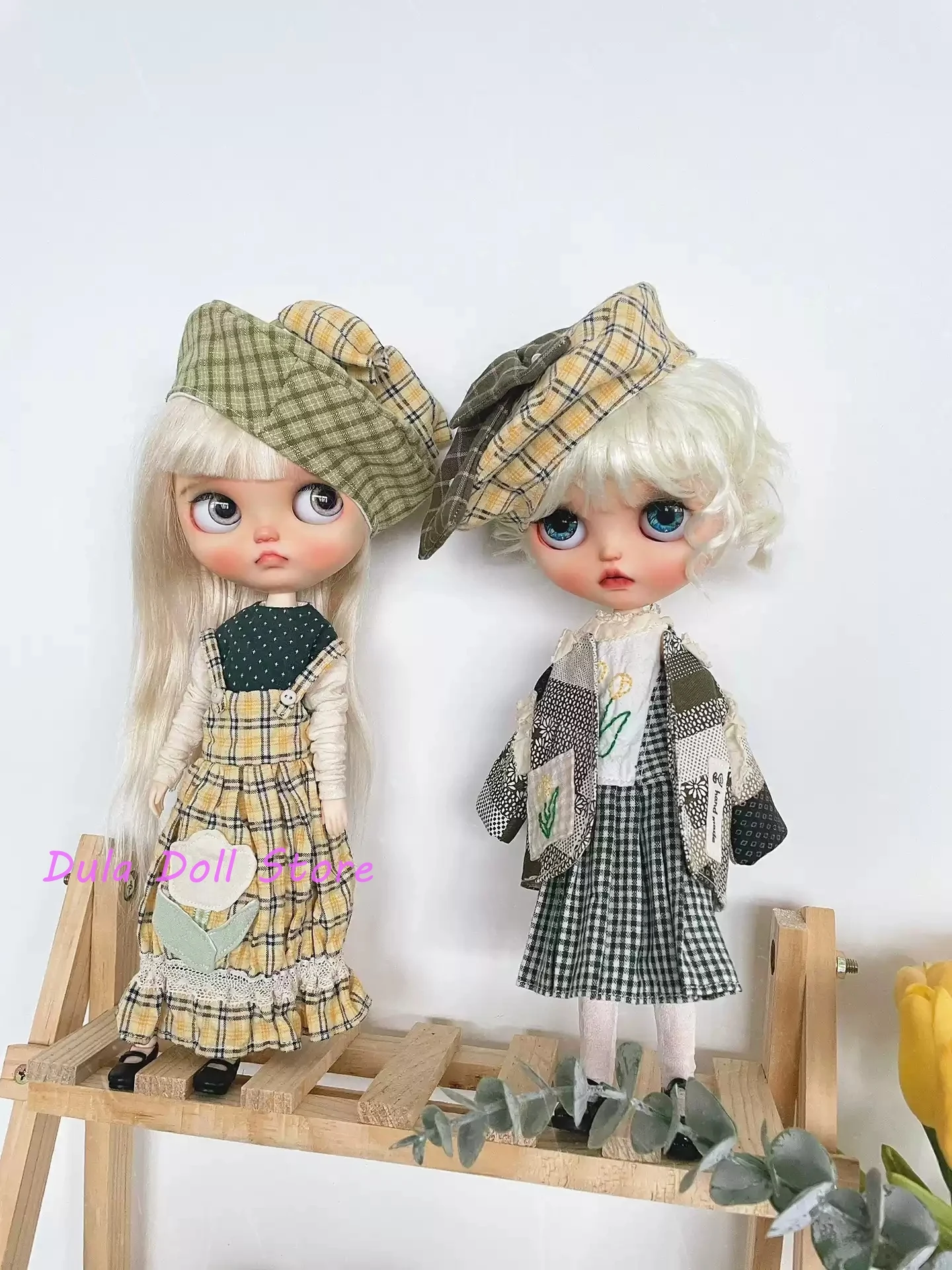 Dula Doll Clothes Dress Tulip sundress set Blythe ob24 ob22 Azone Licca ICY JerryB 1/6 Bjd Doll Accessories