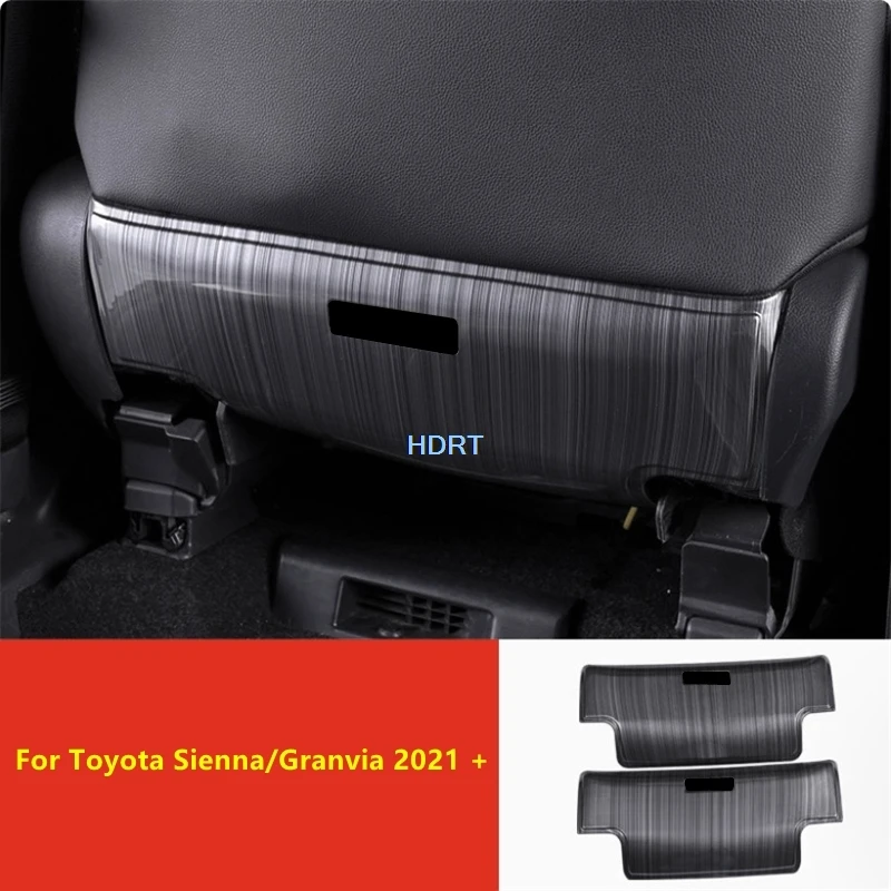 

Car Styling Front Seat Rear Anti Plate Kick Pad Guard Cover Protector Decoration Accessories For Toyota Sienna/Granvia 2021 +
