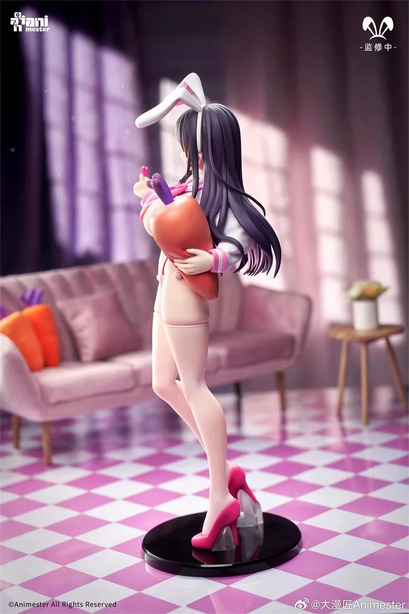 In Stock 100% Original Anime Animester Sexy Jk Bunny Girl Uno Sakura Love Injection 1/6 Statuette Action Figure Collect Model