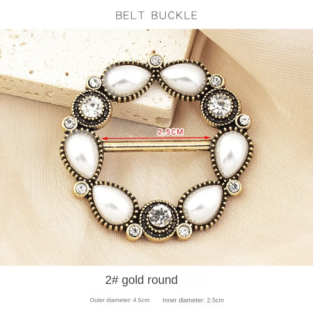 New Trendy Belt Buckle Adjustable Simplicity Ring Scarf Buckle Multipurpose Coat Adjustment Button Corner Knotted Buttons