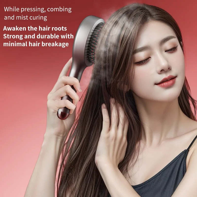 

Электрическая расческа-щетка с воздушной подушкой для массажа кожи головы, для длинных и вьющихся волос, против статического электричества, большая расческа для объема и против выпадения волос