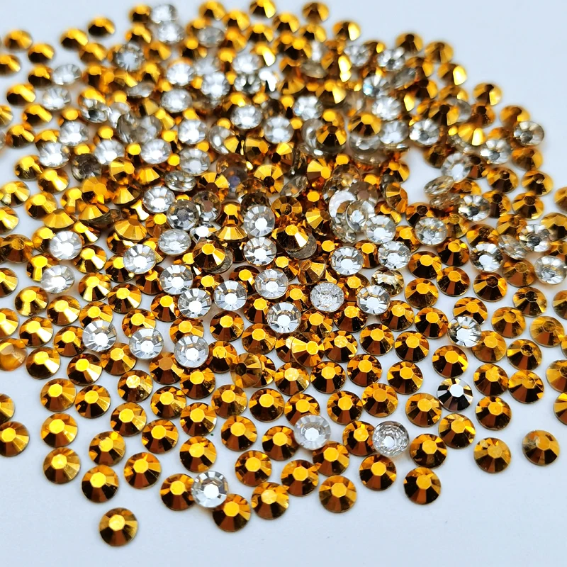 4mm Wholesale Flatback Colorful Resin Non Hotfix Rhinestones in Bulk Package Christmas Nail Art Wedding Decoration