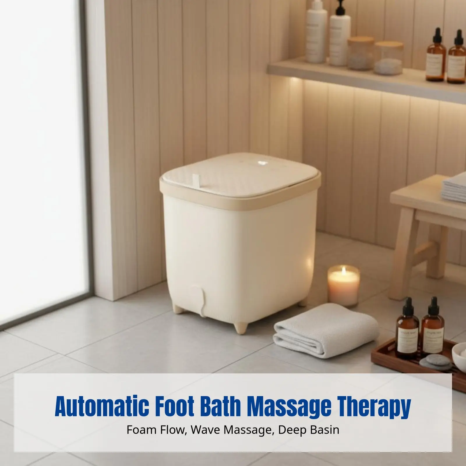 

Электрическая ванночка для ног, автоматический массаж, глубокая емкость, постоянная температура, домашний уход, многофункциональность