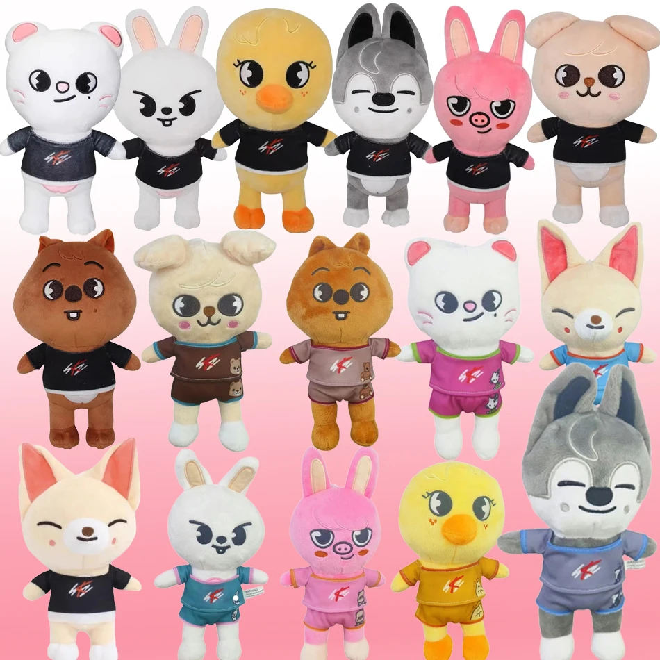 

Skzoo Plush Toys 20cm Stray Kids Plush Wolf Chan Cartoon Stuffed Animal Plushies Doll Cute Companion for Kids Adults Fans Gift