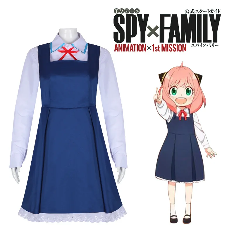 Disfraz de Cosplay de Aniya de la familia Spy X, conjunto completo de disfraz de Cosplay de la Academia Eden, disfraz de Halloween