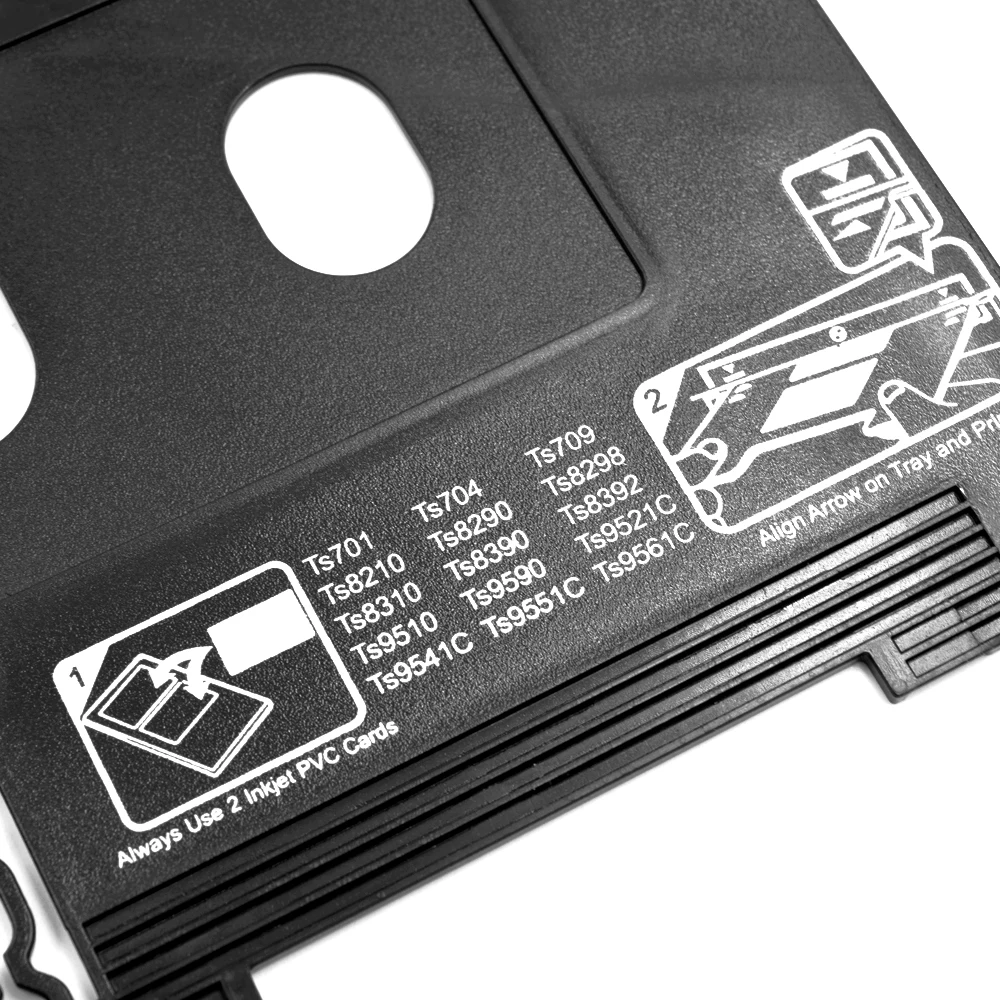 Bandeja de tarjeta de identificación de PVC de inyección de tinta para impresoras Canon Pixma TS8220 TS8320 TS8230 TS8330 TS8240 TS8340 TS8250 TS8350 TS8260 TS8360