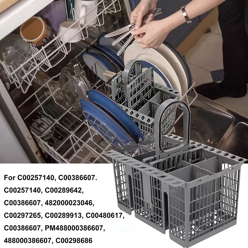 Dishwasher Basket Universal Cutlery Basket Storage Box for Bauknecht Whirlpool Indesit Hotpoint Dish Washer