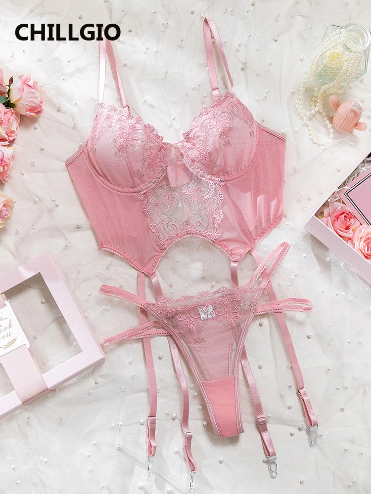 

CHILLGIO женский кружевной бюстгальтер с цветочным принтом, короткие костюмы, облегающий пуш-ап, прозрачное интимное белье, эротическое модное сексуальное нижнее белье для взрослых, комплект