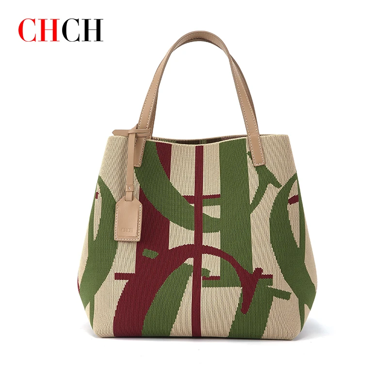 Chch Women\'s Handbag Fashion Retro Design Luxury Women\'s Handbag 2023 New Shopping Vacation Travel Large Capacity Handbag