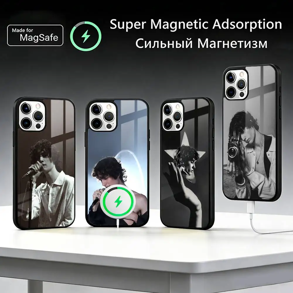 

S-Sombr Phone Case For IPhone17 16 15 14 13 12 11 Plus Pro Max Plus Wireless Charger Cover Funda