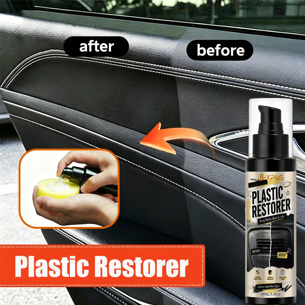 Trim Restorer Plastic - Pâte Restauratrice Plastique Voiture Haute Brillance,