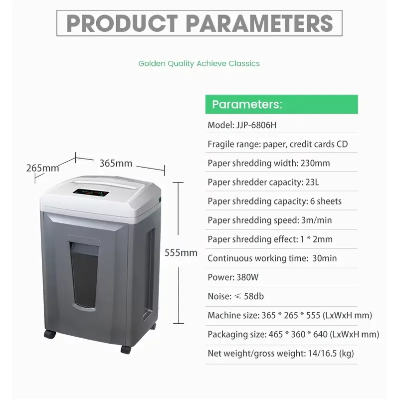 Mini Cross Cut Paper Shredder for Home Office Desktop Document Card CD Destruction Quiet Personal Shredder Machine Small Size