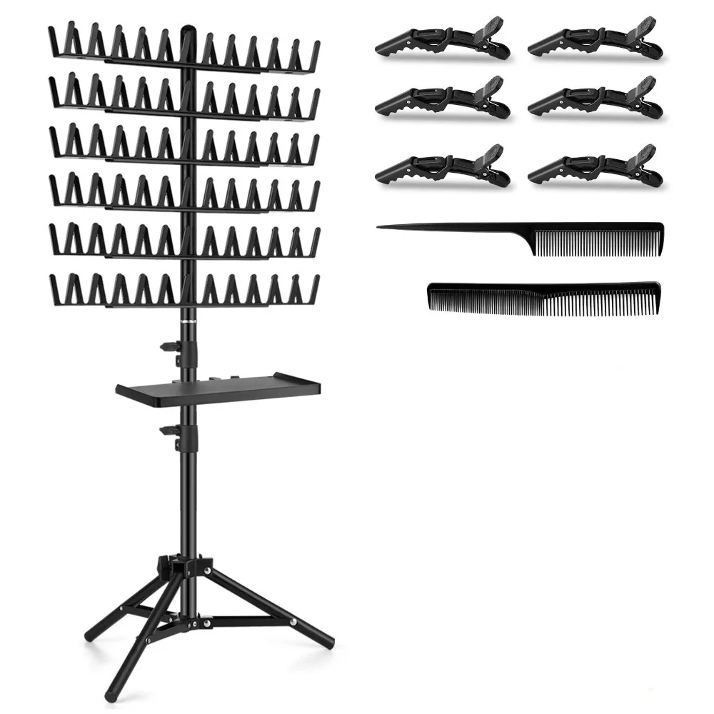 

144 Pegs Double Sided Hair Braiding Rack Braiding Hair Braiders Tool Adjustable Braiding Rack Display Stand DIY