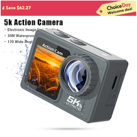 2025 NEW 5K 4K60FPS WiFi Anti-shake Action Camera Go With Remote Control Screen Waterproof Sport Camera pro drive recorder