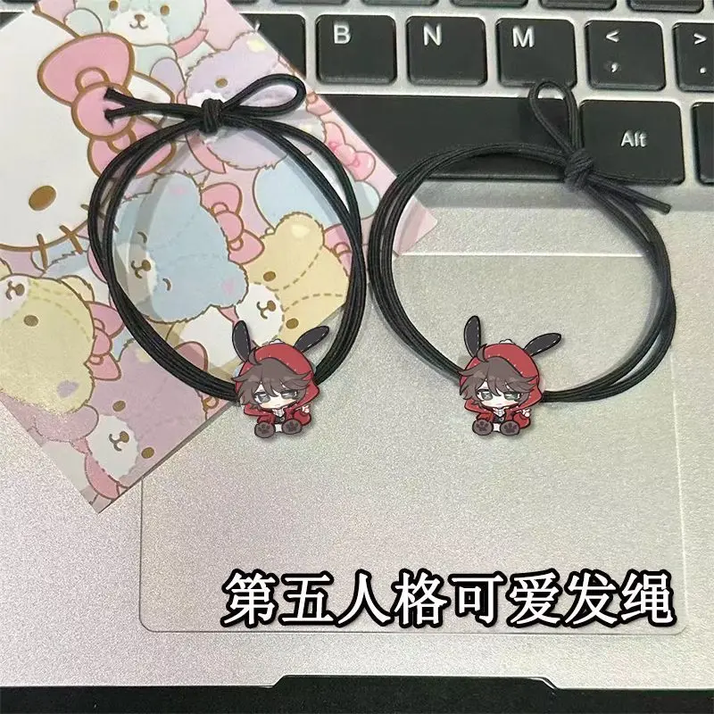 4 個アイデンティティ V アニメフレデリック・クライブルグヘアロープかわいい高弾性ヘッドバンド漫画少女女性ヘアアクセサリーギフト