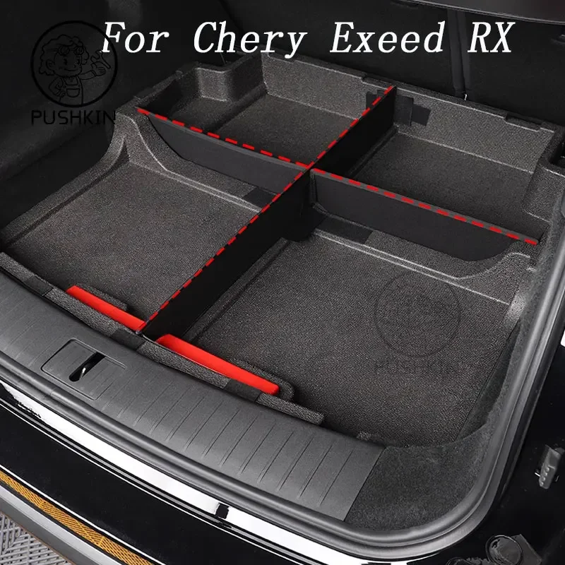 

For Chery Exeed RX 2023 2024 Car Styling Trunk Folding Storage Box Multi-function Box Auto Modificated Accessories