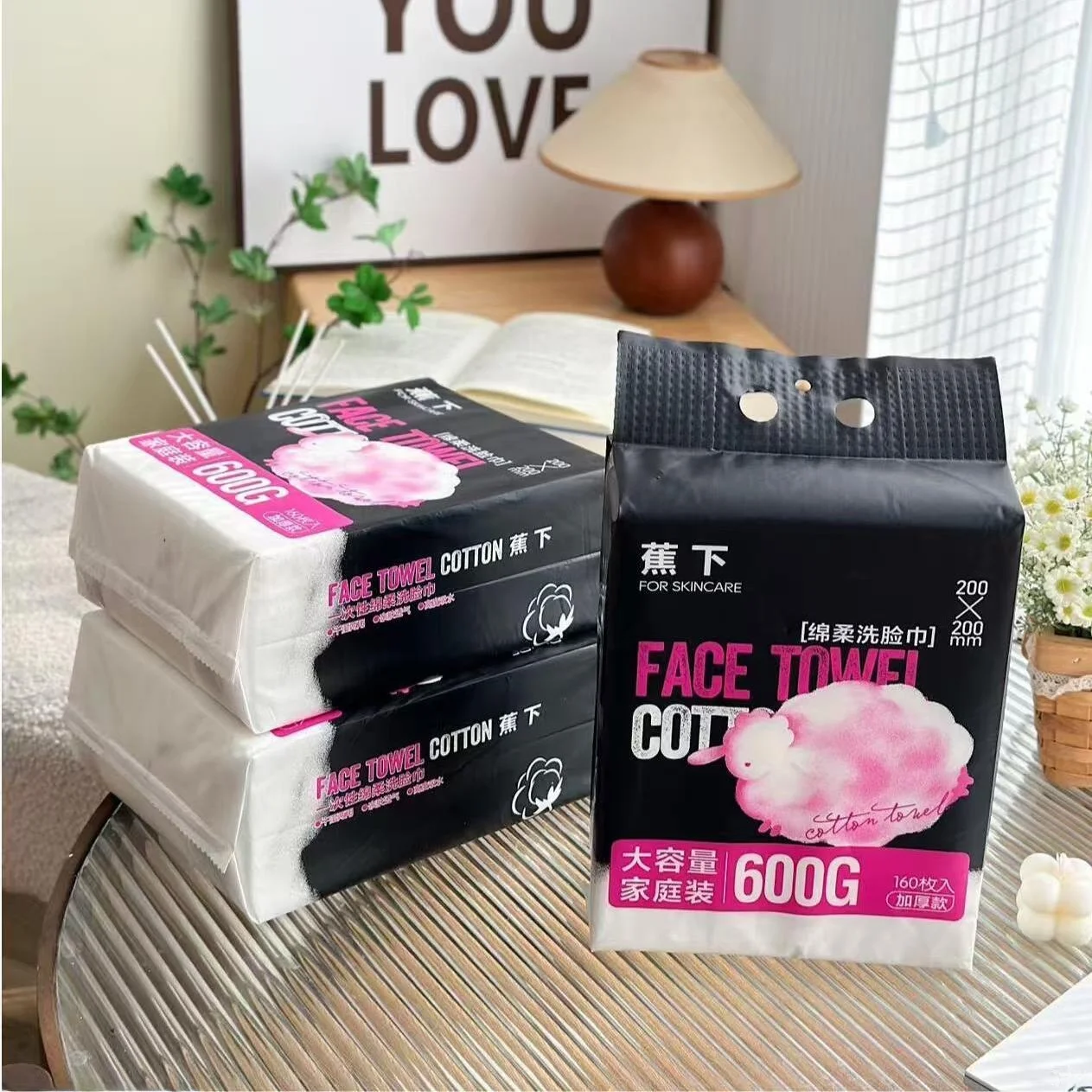 

Banana Le Thiened Soft Face Towel Disposable Wall-Mounted Large Capaci 600g Hanging pe Bath Towel/Cred Towel