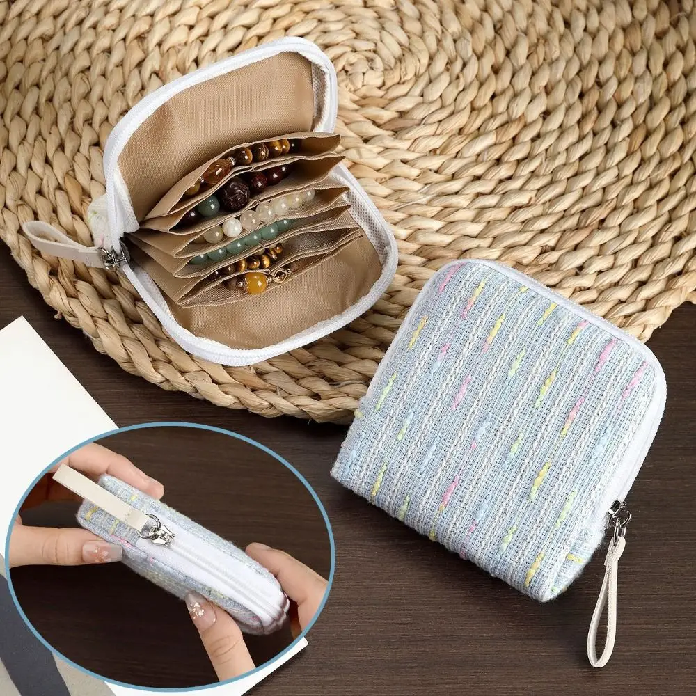 

Multi-Layer Jewelry Display Bag Portable Rings Necklace Bracelet Protective Bag Holder Bangle Jewelry Organizer Casual Storage