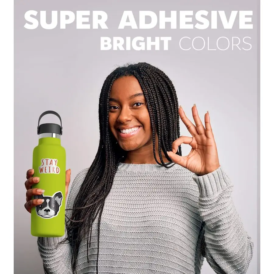 Printable Vinyl Sticker Paper for Inkjet Printer and Laser 100 White Glossy Sticker Paper Waterproof Durability Adhesive Paper 8