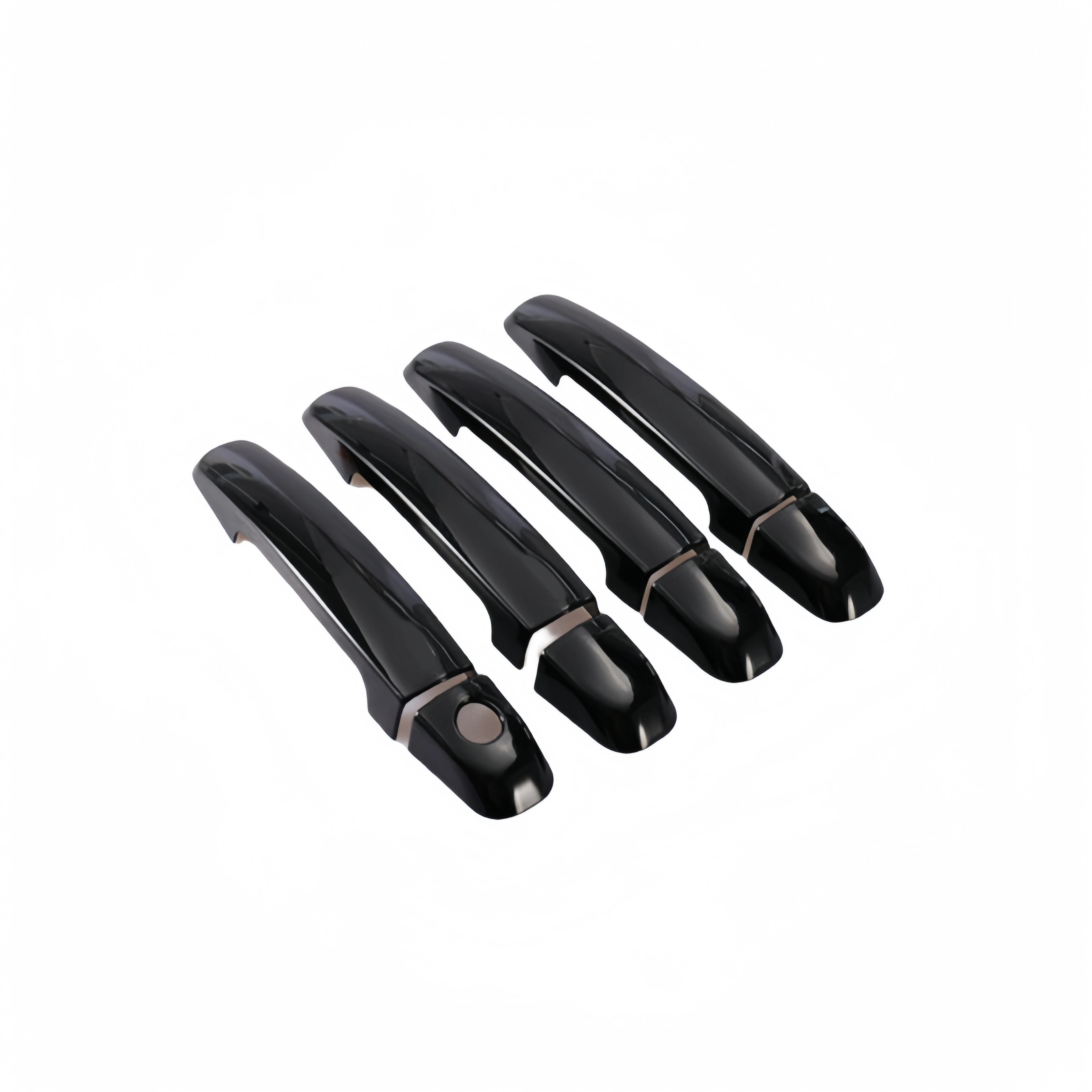 Glossy Black Carbon Fiber Car Door Handle Cover Trim Sticker Styling Accessories For Suzuki Grand Vitara 2005 -2012
