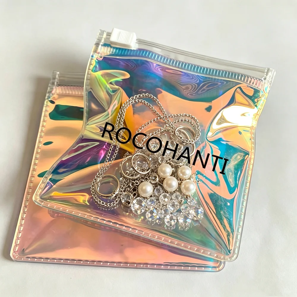 100x-custom-logo-rainbow-hologram-color-mini-8x8-pvc-plastic-ziplock-bag-small-holographic-thick-zip-pouch-for-jewelry-packaging