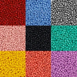 Small Round Charm Glass Czech Seed Beads, Loose Beads para DIY Jóias Making, Brincos, Pulseira, Atacado, 3mm, 4mm, 300 Pcs, 600Pcs