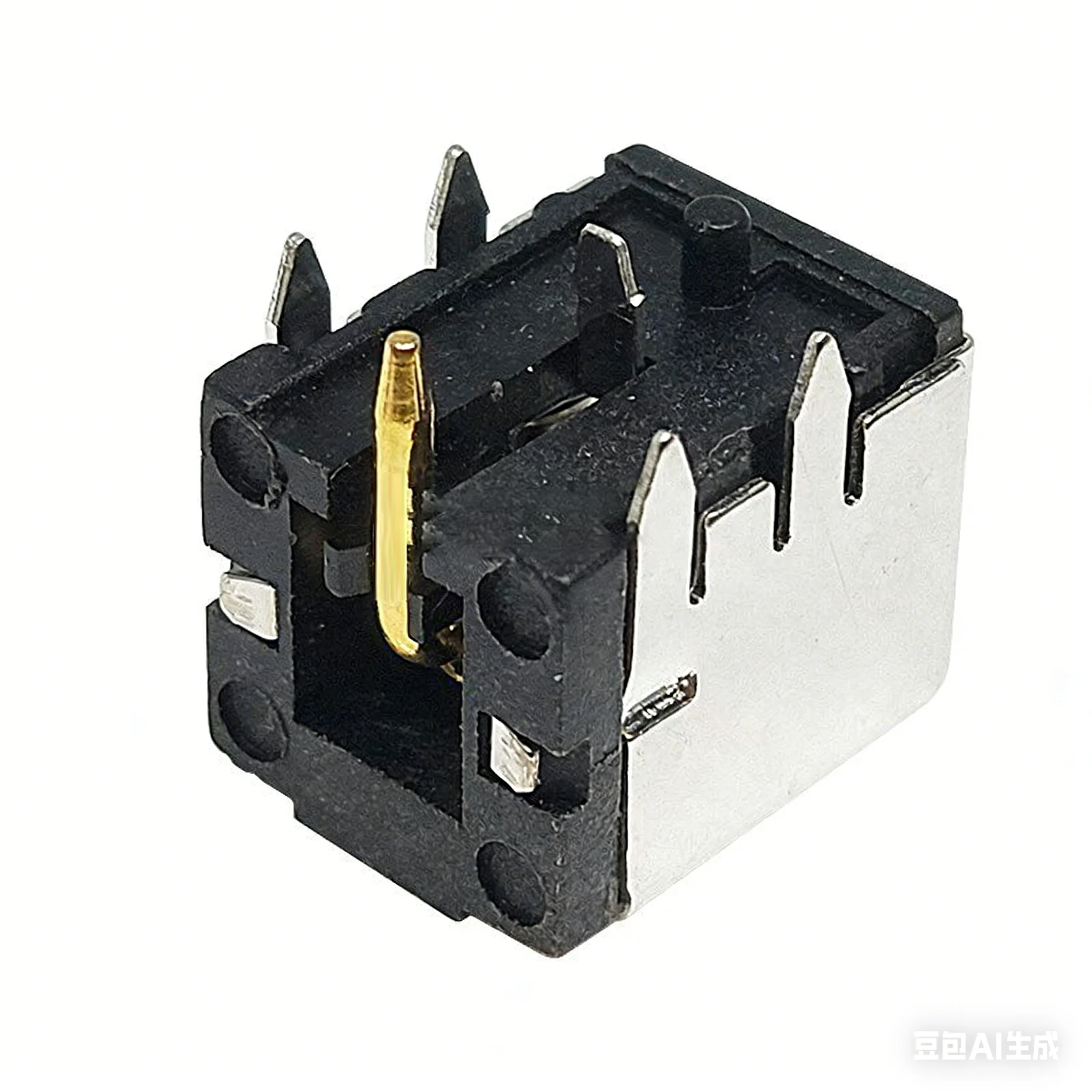 DC-007B Gold-plated copper core notebook high-current DC power socket horizontal iron shell 5.5*2.1/2.5mm
