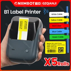 Niimbot B1 B21 Mobile Cable Label Printer Handheld Small Sticker Machine Portable Thermal Network Color Cable Label Paper Marker