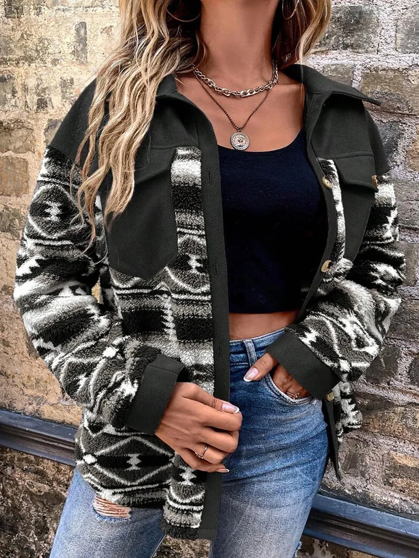 Moda tamanho grande senhoras outerwear topo na moda estilo europeu roupas femininas