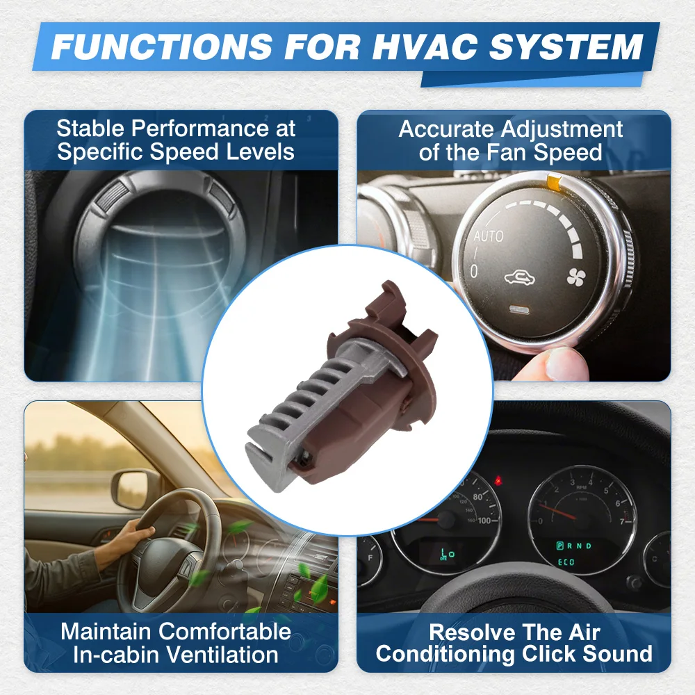 

4 Pins HVAC Heater Fan Blower Motor Resistor For Acura MDX 3.5L 2001-2006 Honda Pilot 3.5L 79330S3VA51, RU364, 973-548