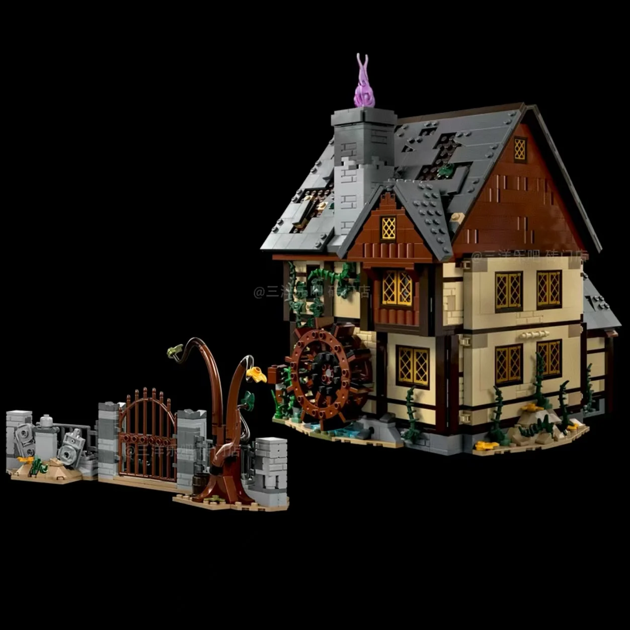 2025年新作DIY姉妹ハウス組み立てビルディングブロック ハロウィンクリエイティブおもちゃ 子供の誕生日プレゼント