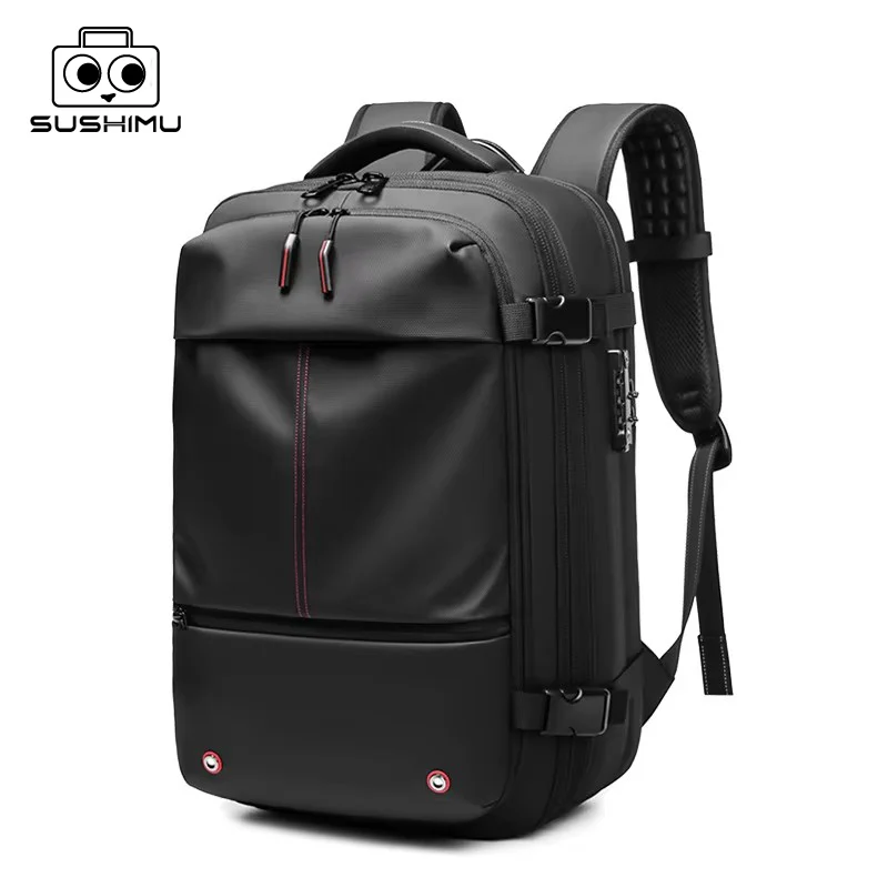 

Дорожный рюкзак большой емкости для мужчин, вакуумная компрессионная многофункциональная сумка для компьютера, походная сумка на плечо, расширение