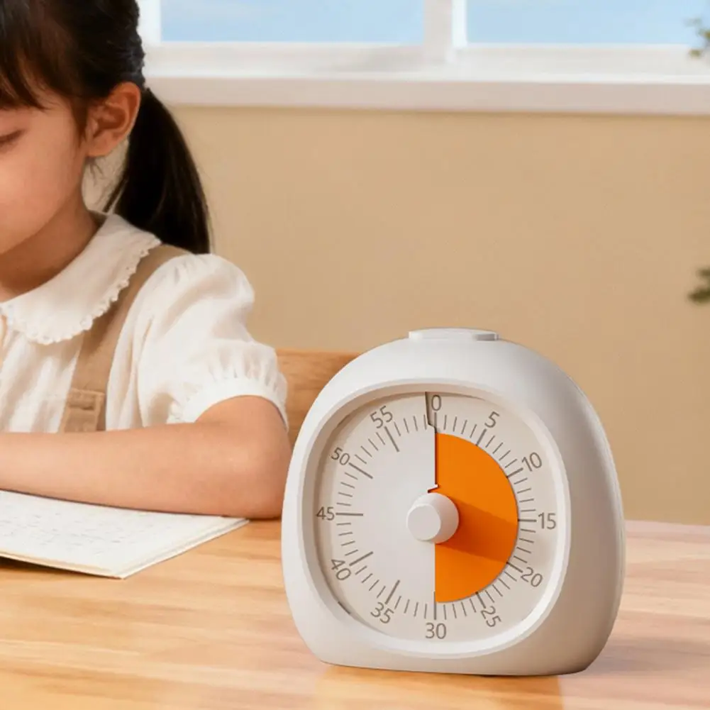Classroom Timer No Screen Timer Kids Rechargeable Visual Timer with Adjustable Volume Alarm 60-minute Silent Countdown for Study