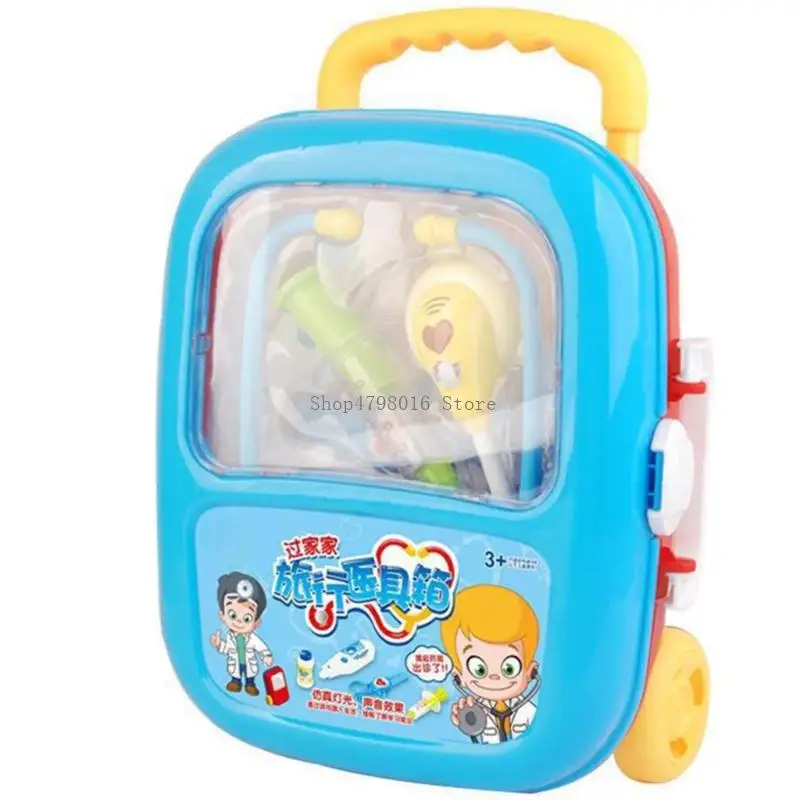 Realistic Medicals Tool Suitcase Role Playing Kids Social Skill Development Toy