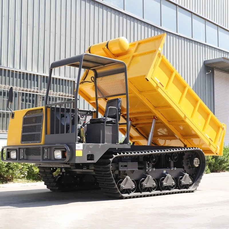 Transfert de matériaux 2T 3T Mini Dumper sur chenilles TOROS Track Hydraulique 4 tonnes Transporter Dumper sur chenilles