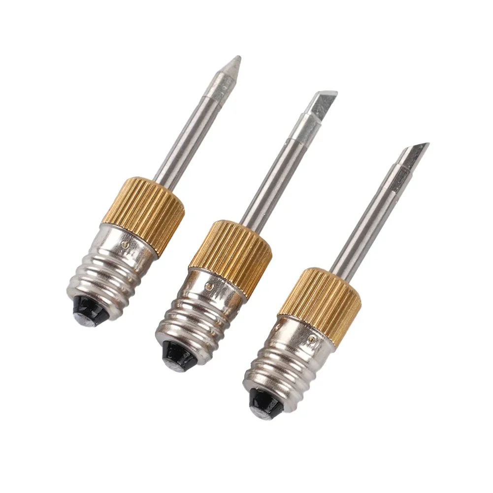 1/3Pcs Interface Soldering Iron Tip 50 MM Steel Welding Tips E10 USB Charging Soldering Tip Set B C K Type Welding Equipment