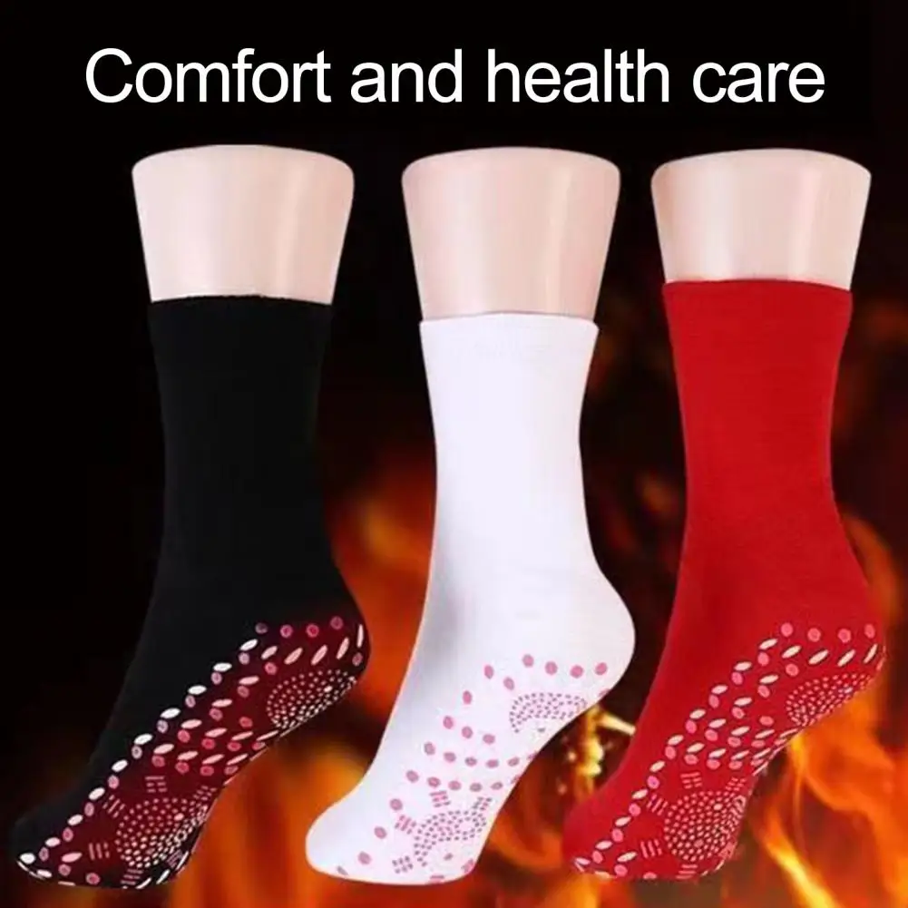 Fluffy Slipper Socks Self-heating Socks Winter Socks with Particle Sole Massage for Circulation Promotion for Ultimate