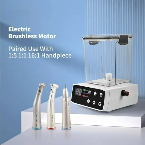 डेंटल इम्प्लांट मोटर इलेक्ट्रिक वायरलेस टॉर्क ड्राइवर इम्प्लांट टॉर्क रिंच 16 पीस स्क्रूड्राइवर्स कॉन्ट्रा एंगल मोटर के साथ 10 best sales दंत मोटर - №4